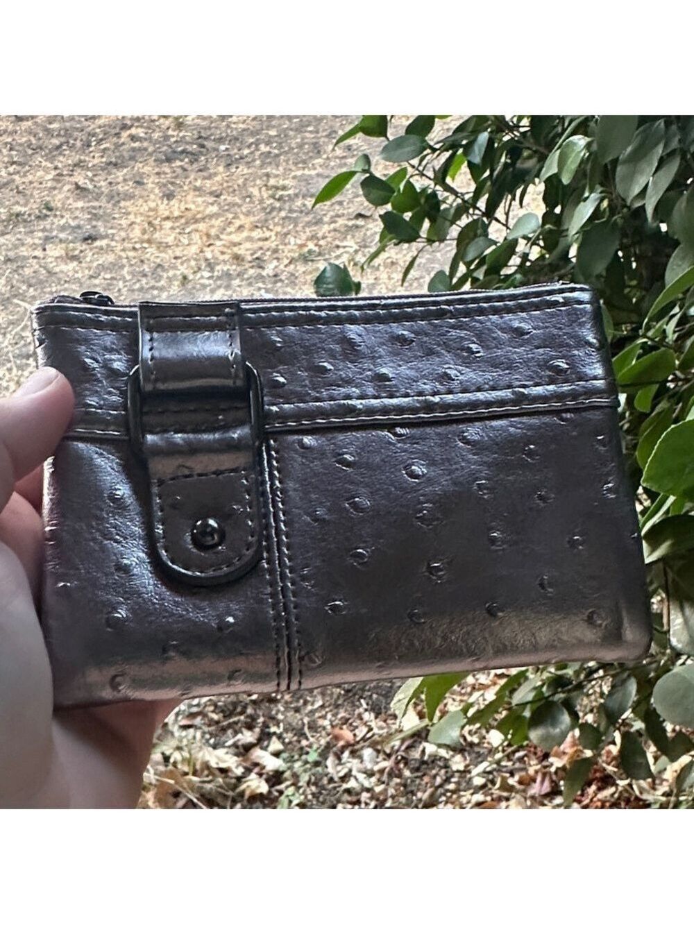 Steve Madden Shimmering Silver Wristlet - Picture 6 of 15